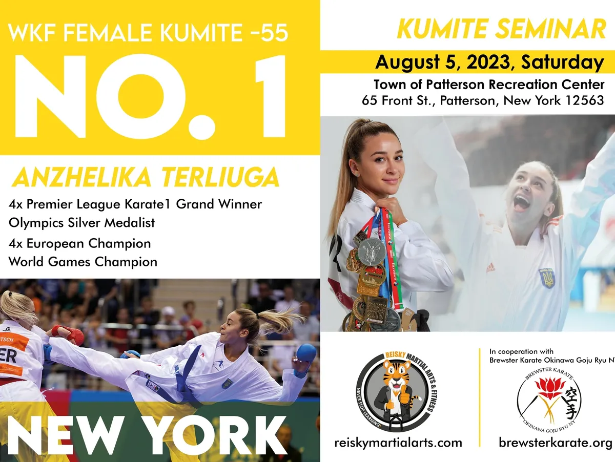 Kumite seminar with Anzhelika Terliuga at Town of Patterson Recreation Center New York