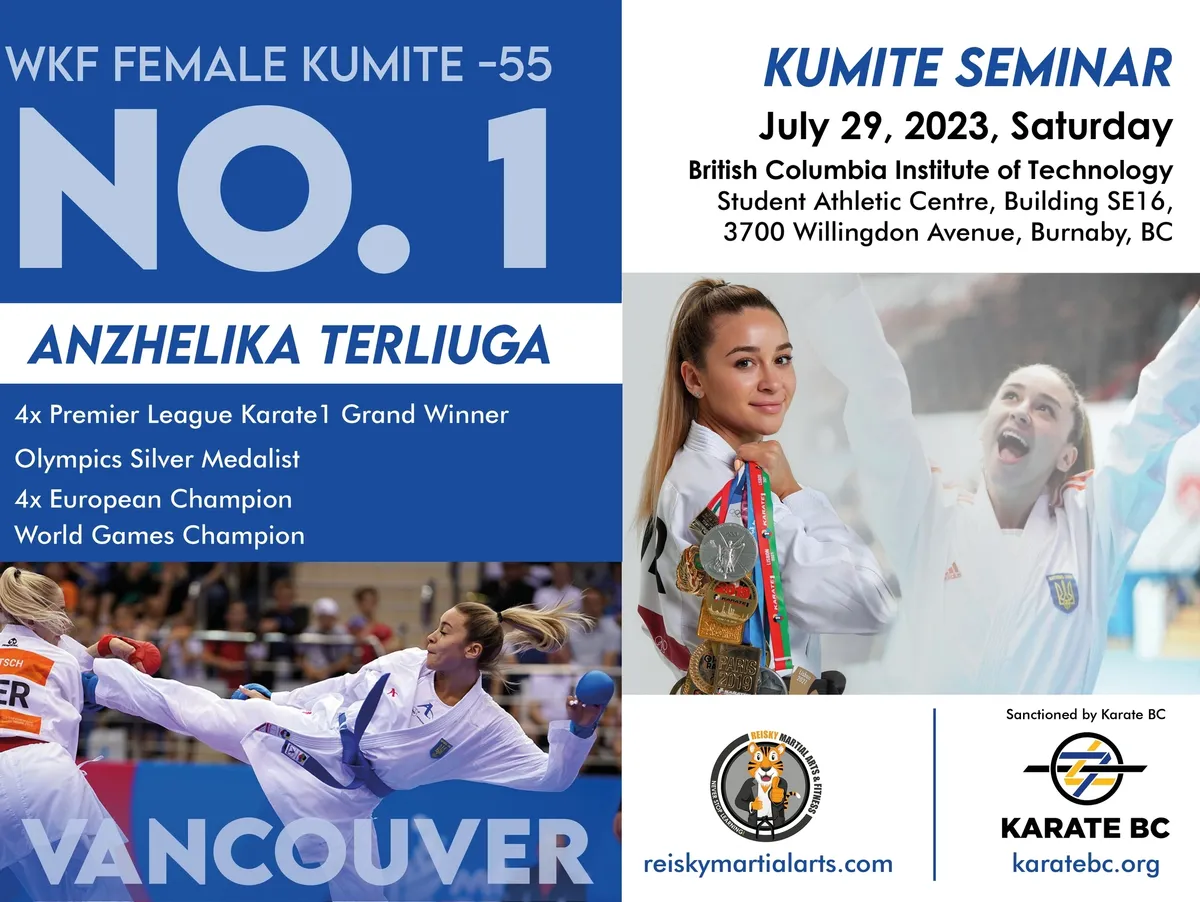 Kumite seminar with Anzhelika Terliuga at BCIT Burnaby